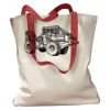 Canvas Tote with Contrasting Handles Thumbnail