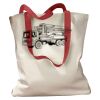 Canvas Tote with Contrasting Handles Thumbnail