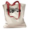 Canvas Tote with Contrasting Handles Thumbnail