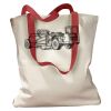 Canvas Tote with Contrasting Handles Thumbnail