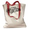 Canvas Tote with Contrasting Handles Thumbnail