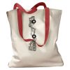 Canvas Tote with Contrasting Handles Thumbnail