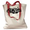 Canvas Tote with Contrasting Handles Thumbnail