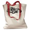 Canvas Tote with Contrasting Handles Thumbnail