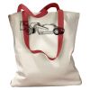 Canvas Tote with Contrasting Handles Thumbnail