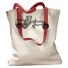 Canvas Tote with Contrasting Handles Thumbnail