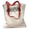 Canvas Tote with Contrasting Handles Thumbnail