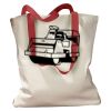 Canvas Tote with Contrasting Handles Thumbnail