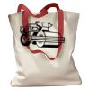 Canvas Tote with Contrasting Handles Thumbnail