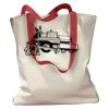 Canvas Tote with Contrasting Handles Thumbnail