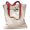 Canvas Tote with Contrasting Handles Thumbnail