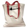 Canvas Tote with Contrasting Handles Thumbnail