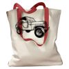 Canvas Tote with Contrasting Handles Thumbnail