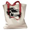 Canvas Tote with Contrasting Handles Thumbnail