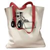 Canvas Tote with Contrasting Handles Thumbnail