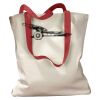 Canvas Tote with Contrasting Handles Thumbnail