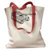 Canvas Tote with Contrasting Handles Thumbnail