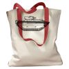 Canvas Tote with Contrasting Handles Thumbnail