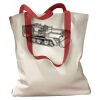 Canvas Tote with Contrasting Handles Thumbnail