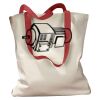 Canvas Tote with Contrasting Handles Thumbnail