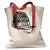 Canvas Tote with Contrasting Handles Thumbnail