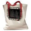 Canvas Tote with Contrasting Handles Thumbnail