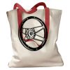 Canvas Tote with Contrasting Handles Thumbnail