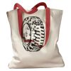 Canvas Tote with Contrasting Handles Thumbnail