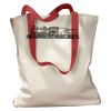 Canvas Tote with Contrasting Handles Thumbnail