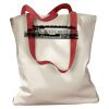 Canvas Tote with Contrasting Handles Thumbnail