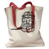 Canvas Tote with Contrasting Handles Thumbnail