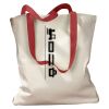 Canvas Tote with Contrasting Handles Thumbnail