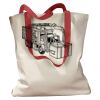 Canvas Tote with Contrasting Handles Thumbnail
