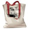 Canvas Tote with Contrasting Handles Thumbnail