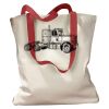 Canvas Tote with Contrasting Handles Thumbnail