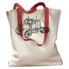 Canvas Tote with Contrasting Handles Thumbnail