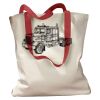 Canvas Tote with Contrasting Handles Thumbnail