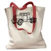 Canvas Tote with Contrasting Handles Thumbnail