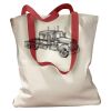 Canvas Tote with Contrasting Handles Thumbnail