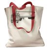 Canvas Tote with Contrasting Handles Thumbnail
