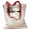Canvas Tote with Contrasting Handles Thumbnail