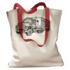 Canvas Tote with Contrasting Handles Thumbnail