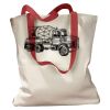 Canvas Tote with Contrasting Handles Thumbnail