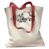 Canvas Tote with Contrasting Handles Thumbnail