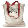 Canvas Tote with Contrasting Handles Thumbnail