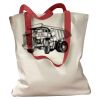Canvas Tote with Contrasting Handles Thumbnail