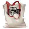 Canvas Tote with Contrasting Handles Thumbnail