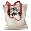 Canvas Tote with Contrasting Handles Thumbnail