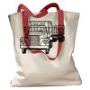 Canvas Tote with Contrasting Handles Thumbnail