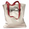 Canvas Tote with Contrasting Handles Thumbnail